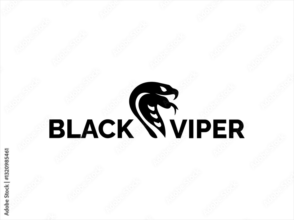 Stylish Viper Logo Design Stylish Viper Logo Design