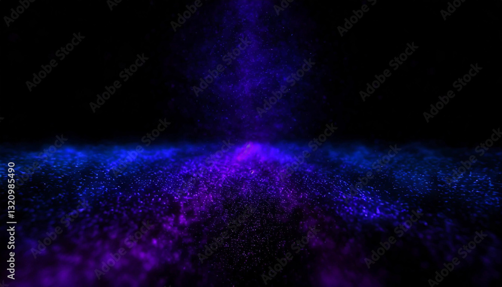 Obraz premium Abstract galaxy smoke fog purple-blue light in the galaxy with gradient colors on black background.