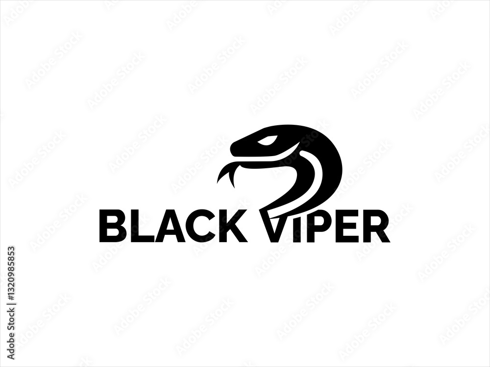 Obraz premium Stylish Viper Logo Design