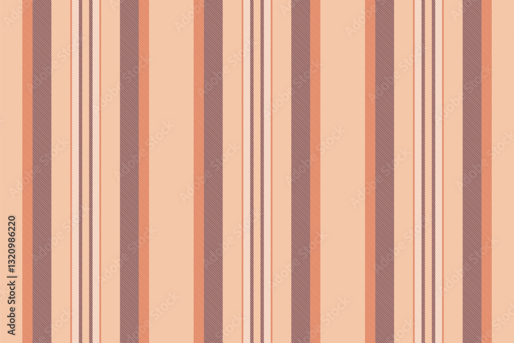 Obraz premium Elegant peach and mauve vertical stripes pattern. Perfect for textile design, website backgrounds, or as a stylish repeating texture.
