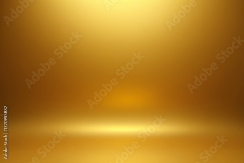 a gold background with a light shining in the middle