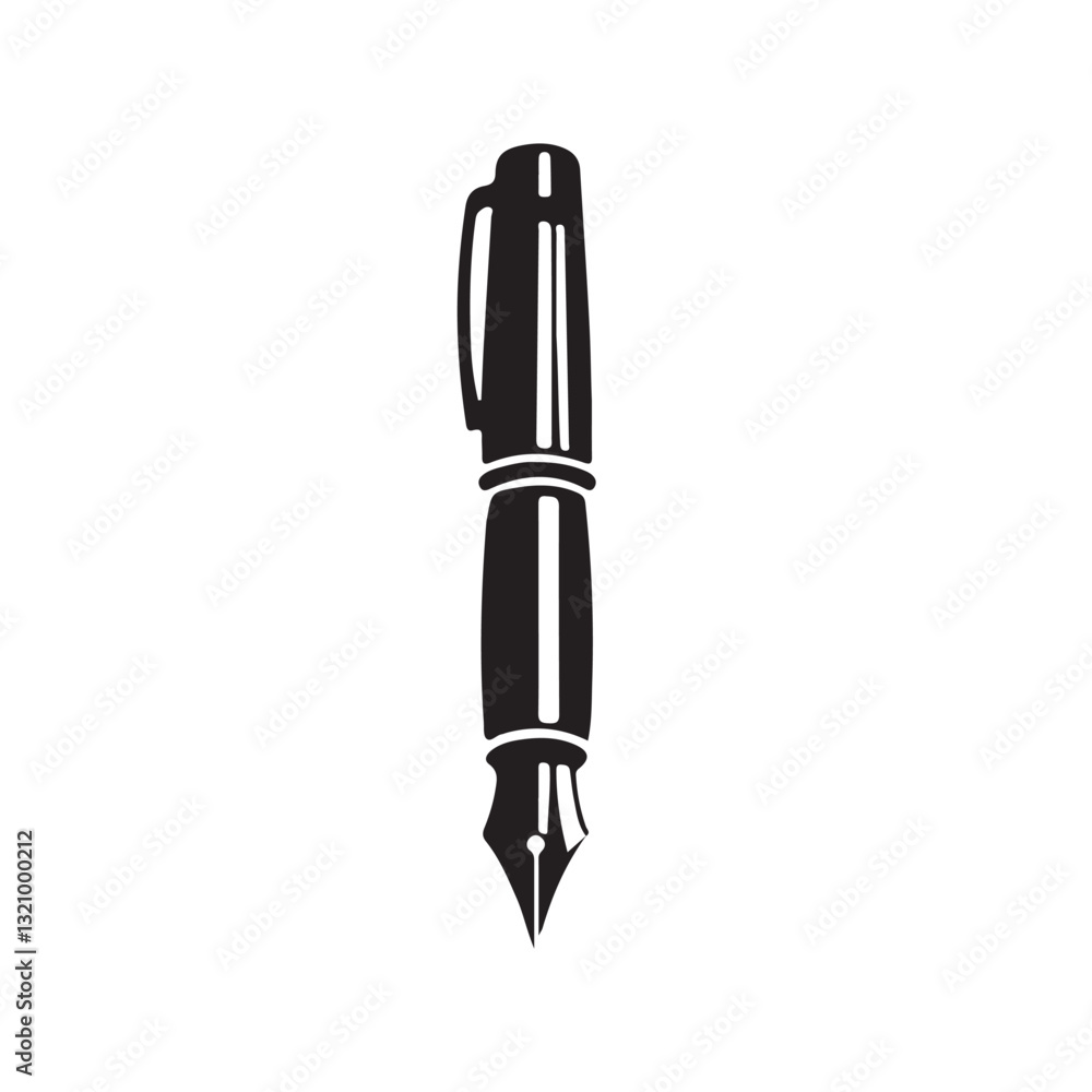 Pen silhouette vector design eps Pen silhouette vector design eps