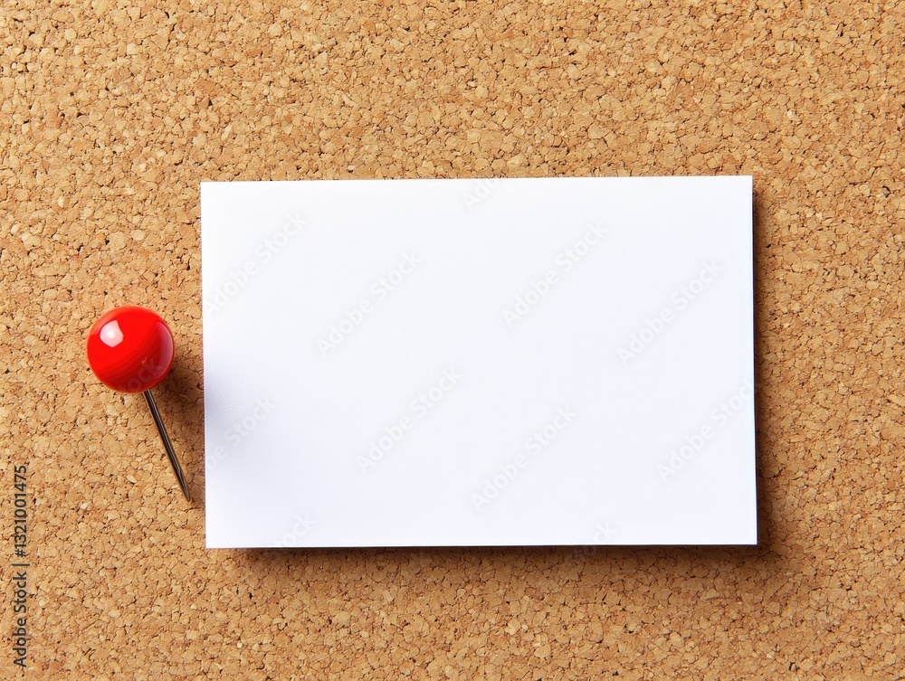 Blank note pinned to corkboard (2) Blank note pinned to corkboard (2)