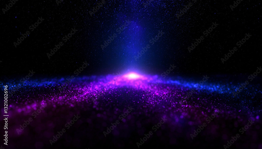 Obraz premium Abstract galaxy smoke fog purple-blue light in the galaxy with gradient colors on black background.