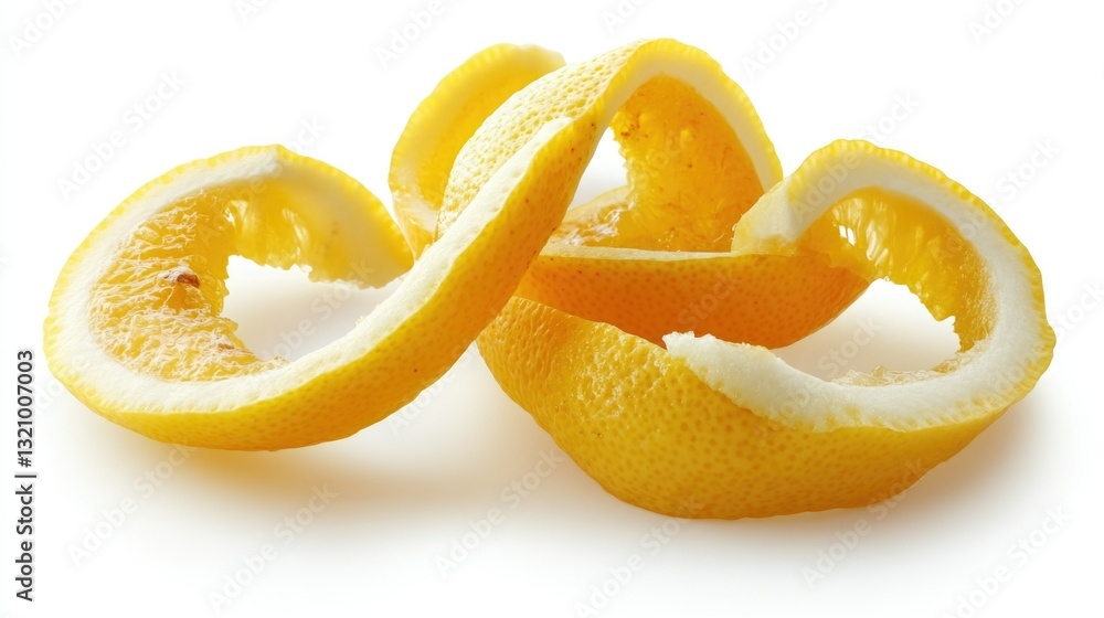 Close-up of fresh twisted orange slices with their peel removed, showcasing the fruit's bright color and intricate texture. Close-up of fresh twisted orange slices with their peel removed, showcasing the fruit's bright color and intricate texture.