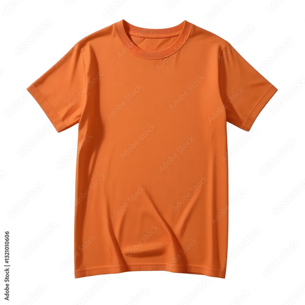 Orange T-Shirt Isolated On Transparent Background Orange T-Shirt Isolated On Transparent Background