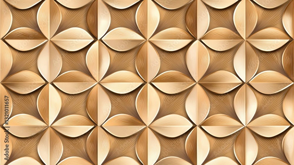 Seamless futuristic golden floral tessellation with digital reflections, Gatsby floral Art Deco pattern, sophisticated high-tech refinement Seamless futuristic golden floral tessellation with digital reflections, Gatsby floral Art Deco pattern, sophisticated high-tech refinement