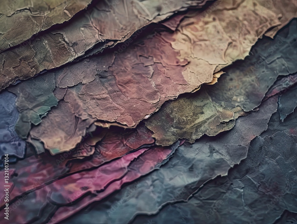 Fototapeta premium Earthy Layers, An Abstract Composition of Textured Surface Patches