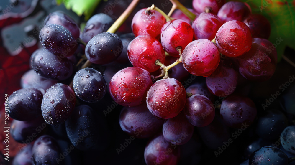 purple grapes