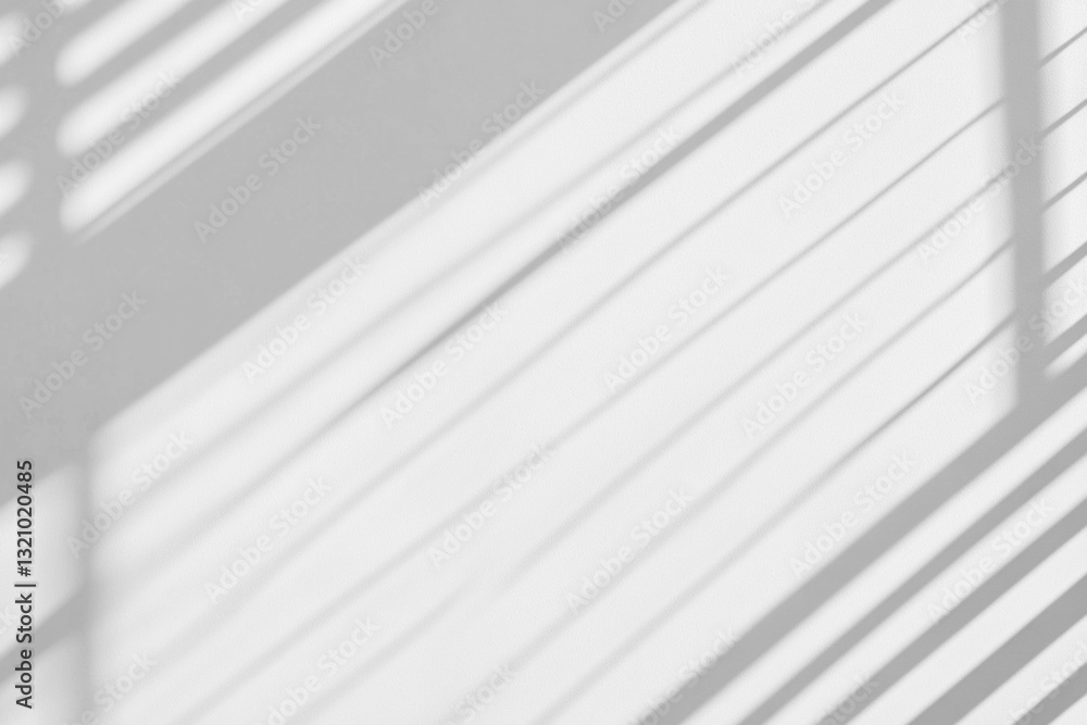 Obraz premium Minimalistic window shadow effect on transparent background for design projects