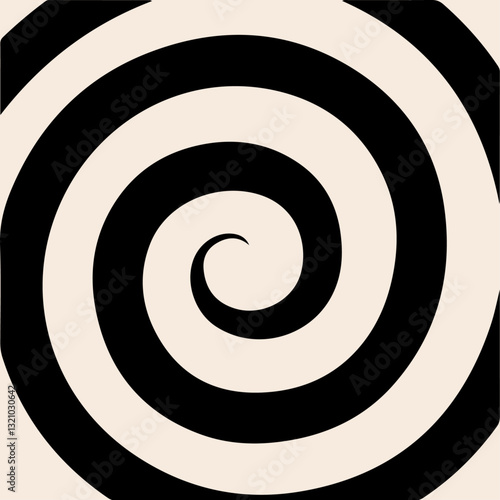 Hypnosis Spiral Pattern icon flat vector design.