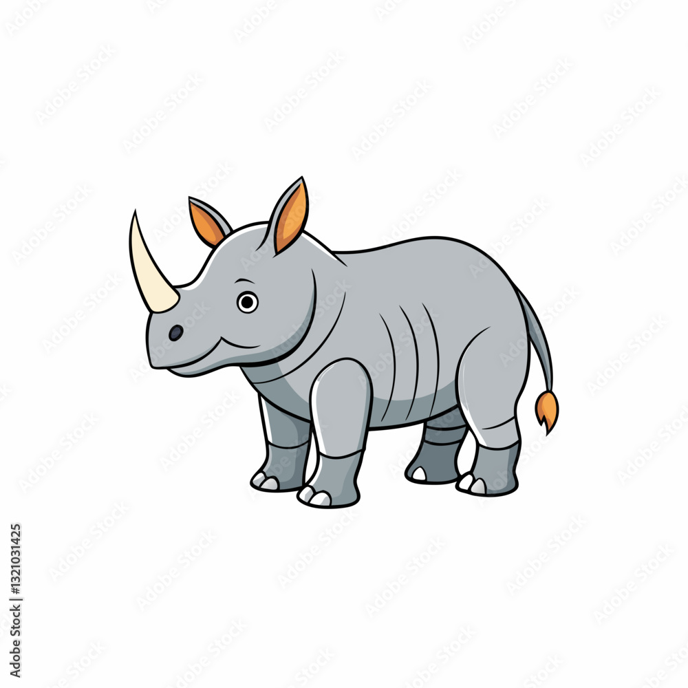rhino vector illustration rhino vector illustration