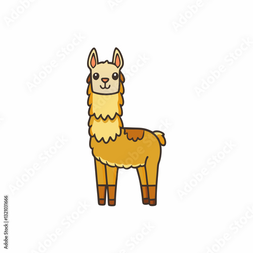 llama cartoon vector