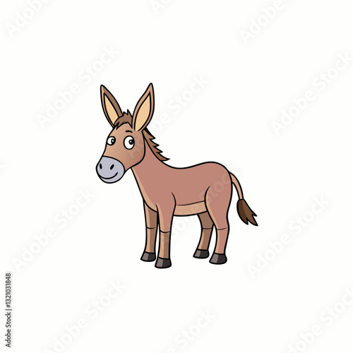 vector illustration of a mule
