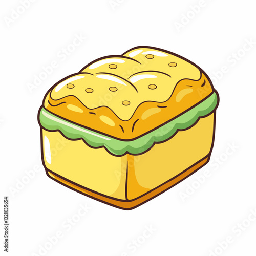 vector illustration of a cake
