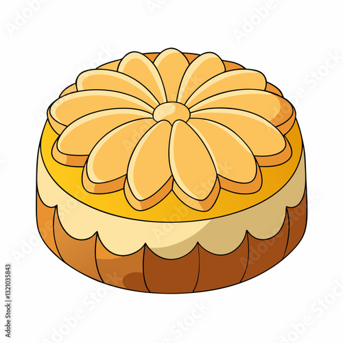 vector illustration of a cake