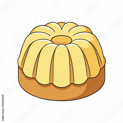 vector illustration of a cake
