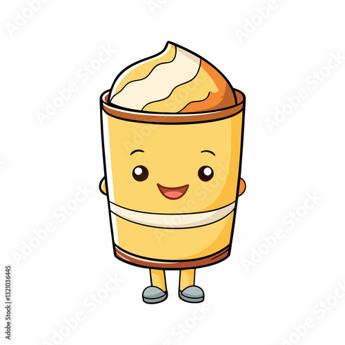 vector illustration of a cartoon cake