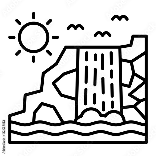 Waterfall Icon