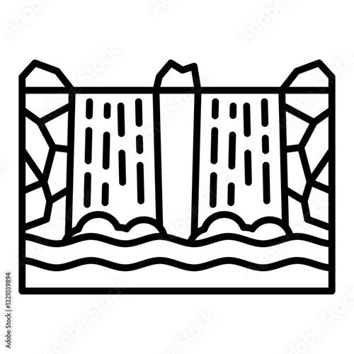 Waterfall Icon