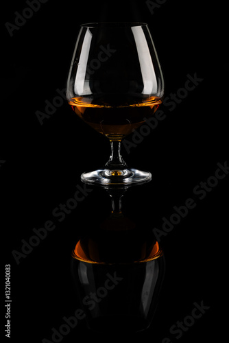 Obraz na płótnie glass of cognac w salonie