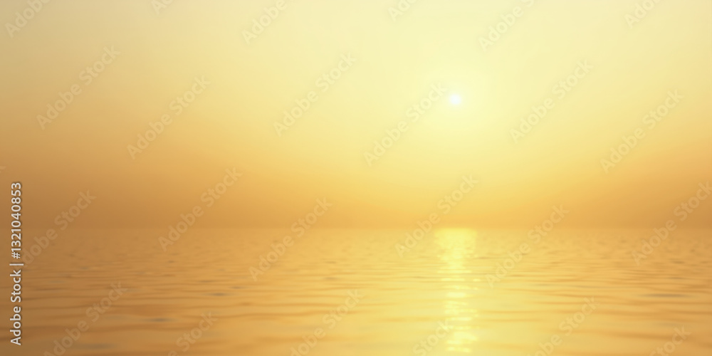 Fototapeta premium Golden Horizon A gradient blending soft gold and pale yellow, with abstract horizontal lines suggesting a tranquil horizon. The camera