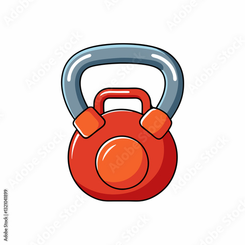 kettlebells on white