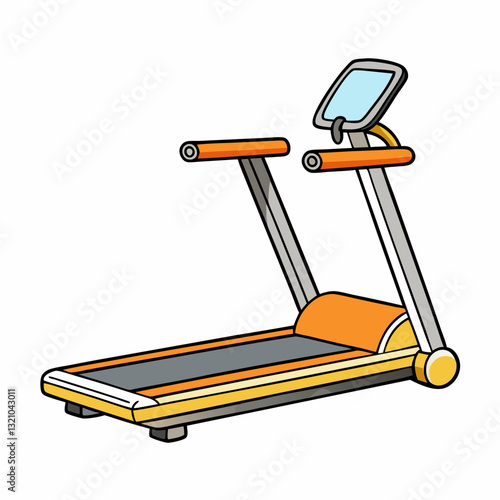 treadmill vector illustration