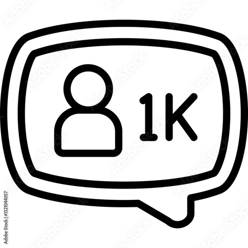follower count icon