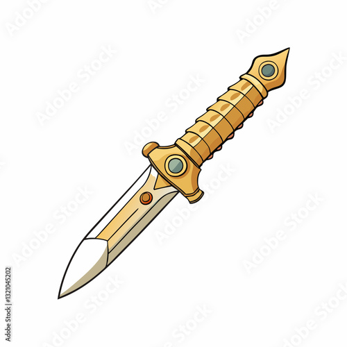 knife on white background