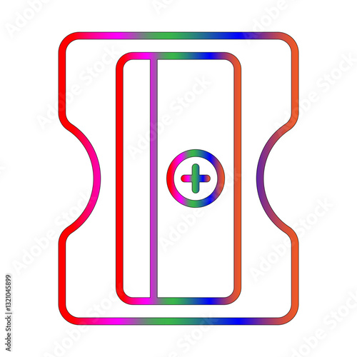 Pencil sharpener line gradient icon
