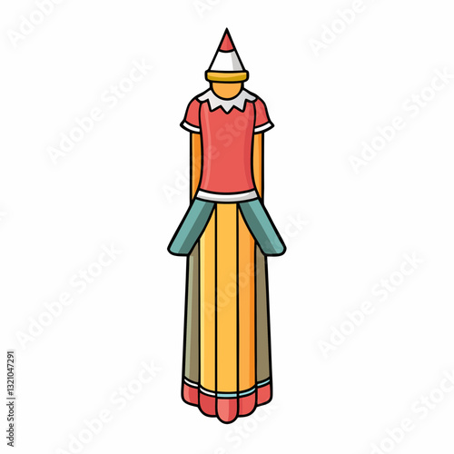 funny cartoon pencil