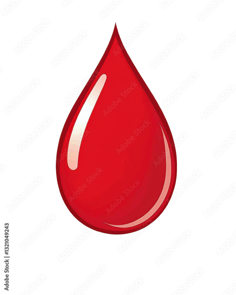 isolated transparent Background. Red drop symbol representing blood or liquid isolated transparent Background. Red drop symbol representing blood or liquid