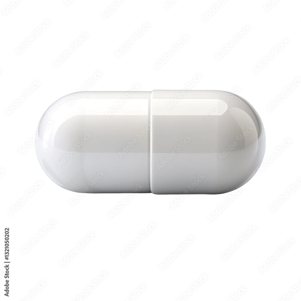 white pill on white background white pill on white background