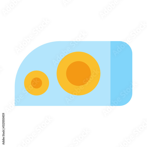 Headlight flat icon