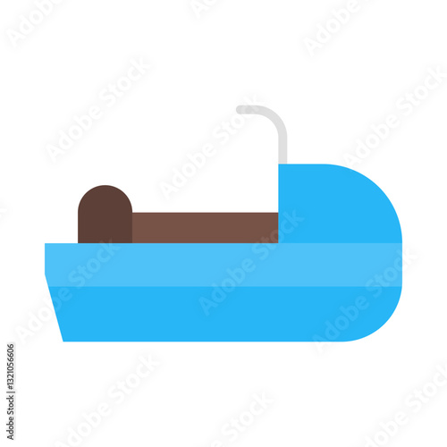 Jet ski flat icon