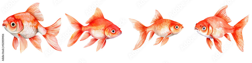 Vibrant Orange Goldfish Swimming in Aquarium with Lush Underwater Environment Captivating Freshwater Aquatic Scene Showcasing the Beauty and Grace of These Exotic Tropical Fish Vibrant Orange Goldfish Swimming in Aquarium with Lush Underwater Environment Captivating Freshwater Aquatic Scene Showcasing the Beauty and Grace of These Exotic Tropical Fish