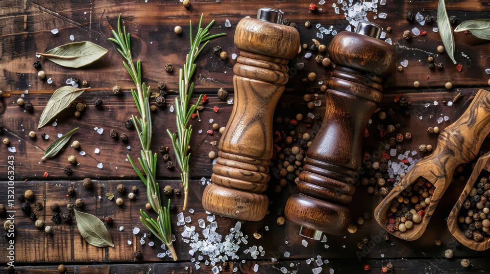 Fototapeta premium salt and pepper mills