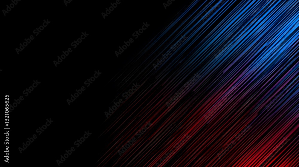 Diagonal colored lines across a darkened black background design Diagonal colored lines across a darkened black background design