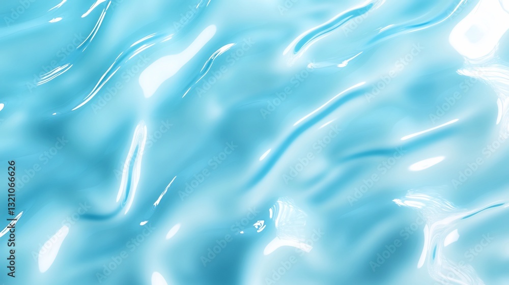 Abstract light blue liquid, flowing, wavy texture Abstract light blue liquid, flowing, wavy texture