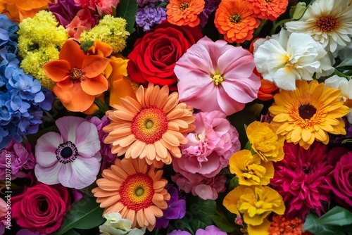 Wallpaper Mural Close up of colorful variety of flowers Torontodigital.ca