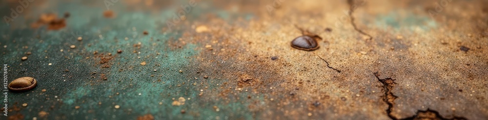 Close-up of faded coffee mark on antique surface, tone, illustration Close-up of faded coffee mark on antique surface, tone, illustration