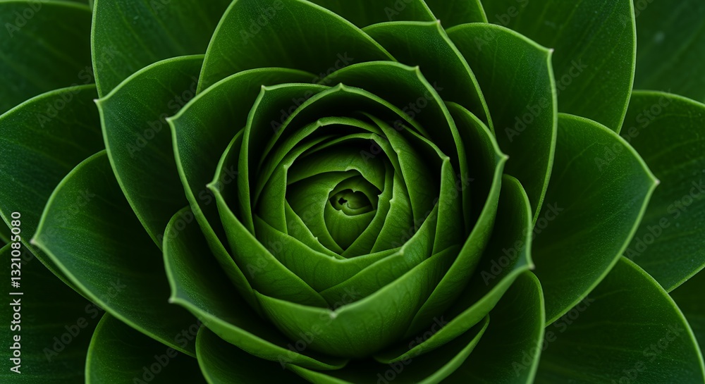 Stunning Close-up of a Lush Green Succulent Plant with Intricate Leaf Arrangement, Botanical Beauty Stunning Close-up of a Lush Green Succulent Plant with Intricate Leaf Arrangement, Botanical Beauty