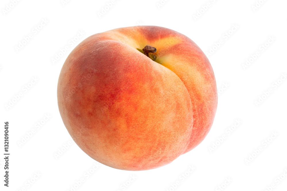 Fresh peach fruit isolated on transparent background Fresh peach fruit isolated on transparent background
