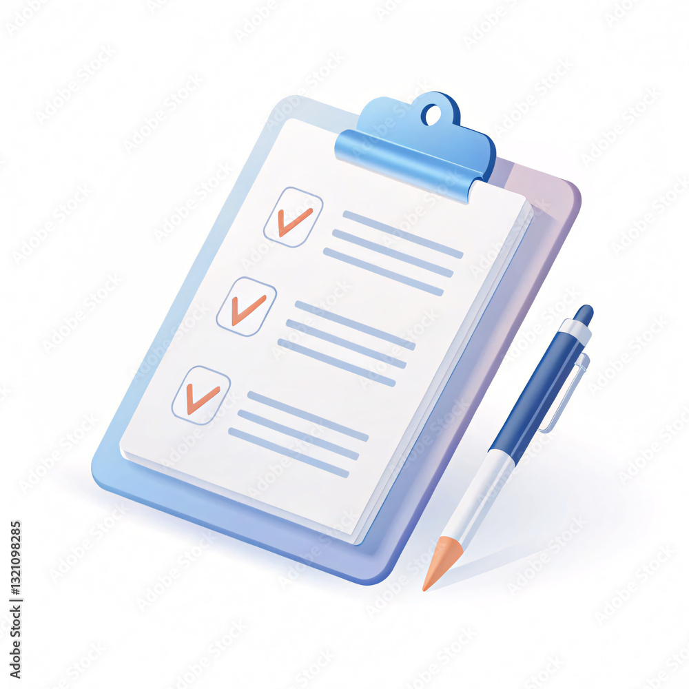 clipboard with pen icon isoalted on transparent background. Generated Ai clipboard with pen icon isoalted on transparent background. Generated Ai