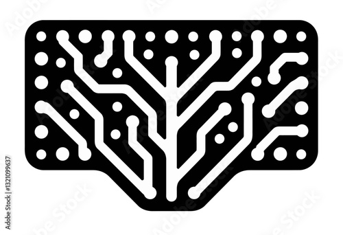 この汎用性の高い回路基板ベクターグラフィックで、エレクトロニクスの複雑な世界を探求しましょう。ウェブサイトのビジュアル、印刷媒体、技術革新に関するプレゼンテーションに最適なアセットです。

