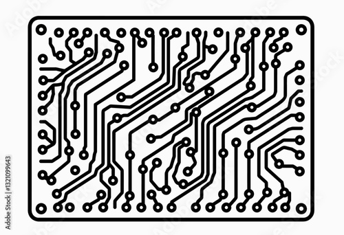 電子基板のベクターアートで、あなたの技術プロジェクトをレベルアップさせましょう。電子機器、回路設計、現代技術のコンセプトの説明に最適です。教育資料や創造的なデジタルデザインに最適です。

