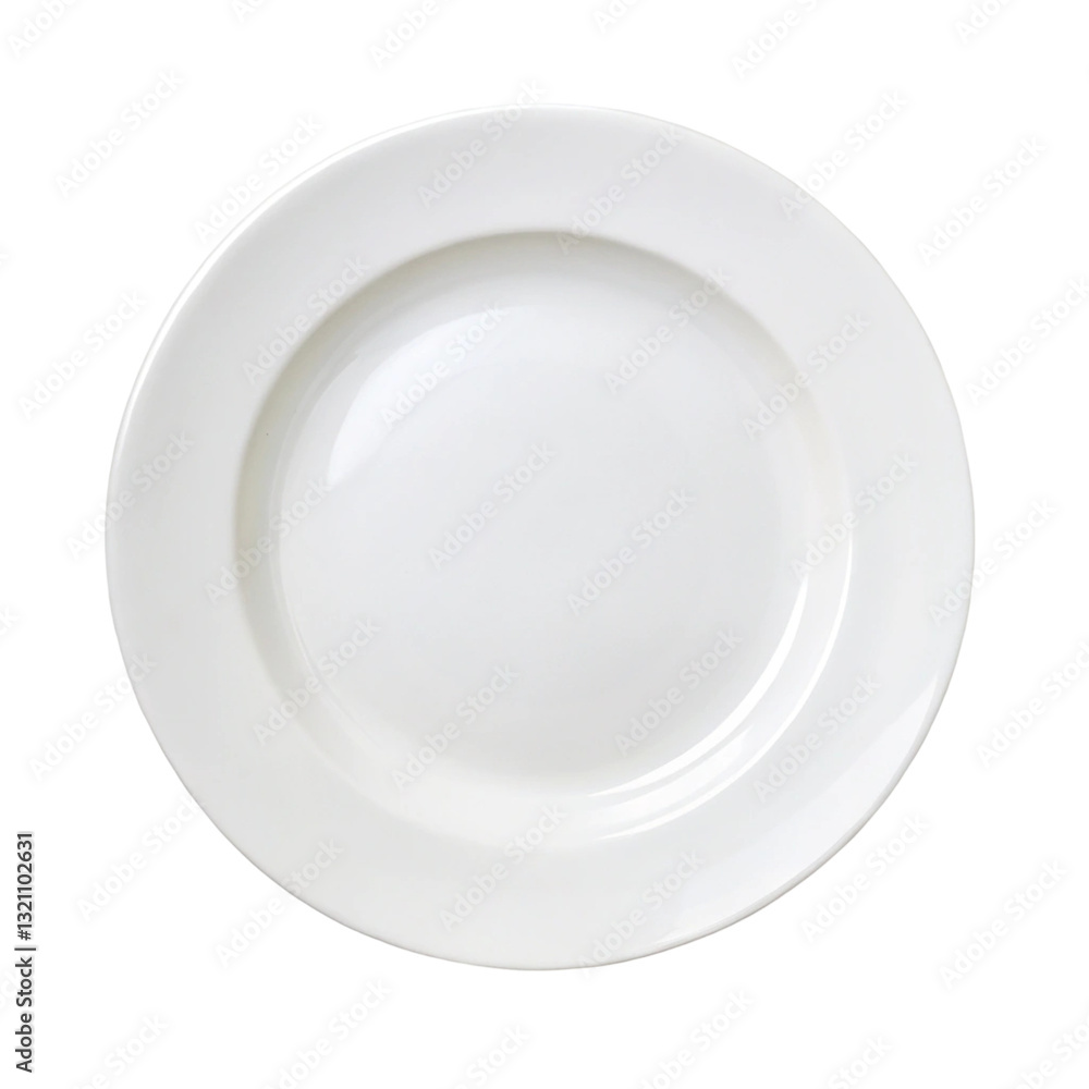 empty white plate empty white plate