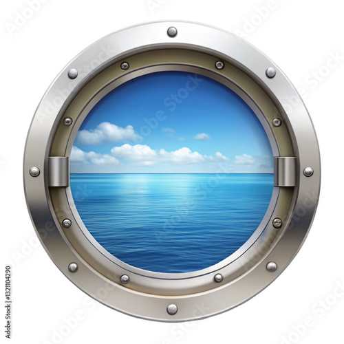 porthole and sea