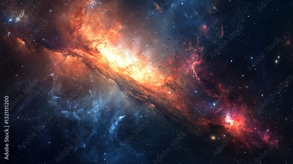 Fototapeta premium Awe-Inspiring Deep Space Exploration Image for Science Lovers and Astronomers